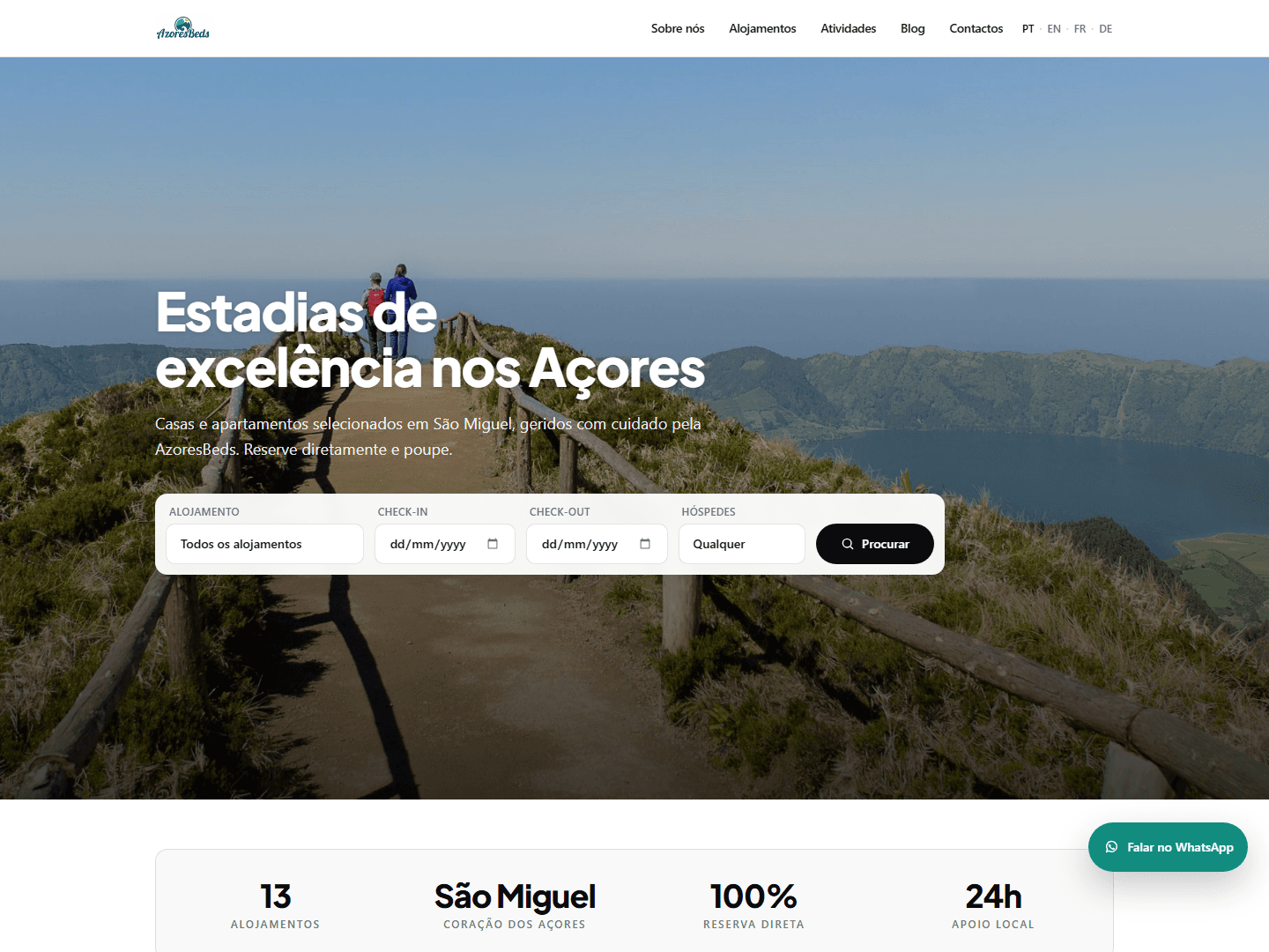 AzoresBeds — Alojamento nos Açores num só portal.