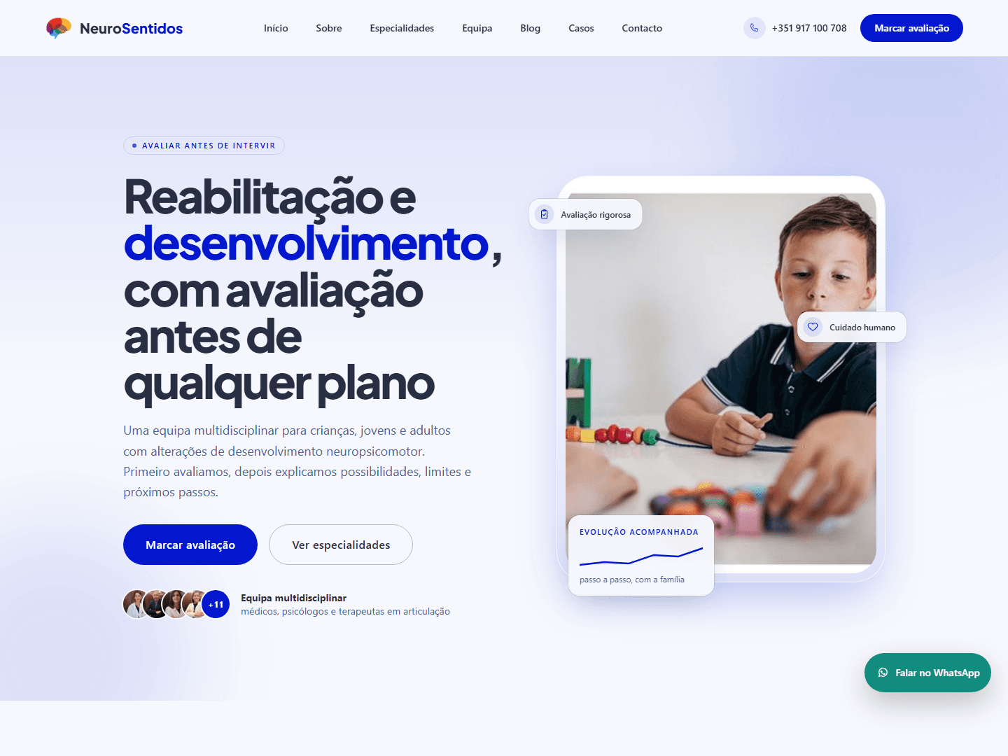 NeuroSentidos — Centro de desenvolvimento e reabilitação, na Maia.