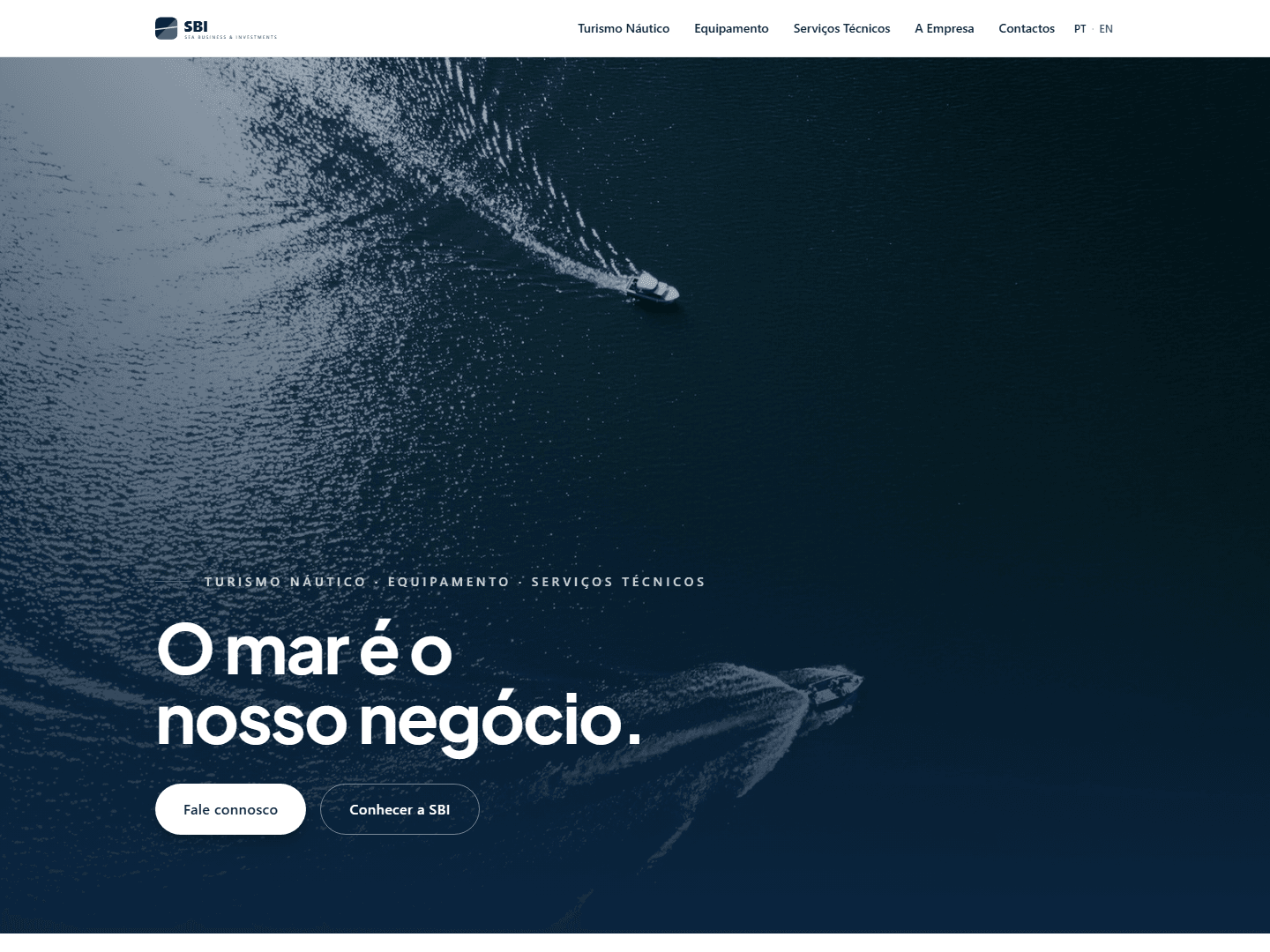 SBI — Sea Business & Investments — Presença corporativa para o negócio do mar.