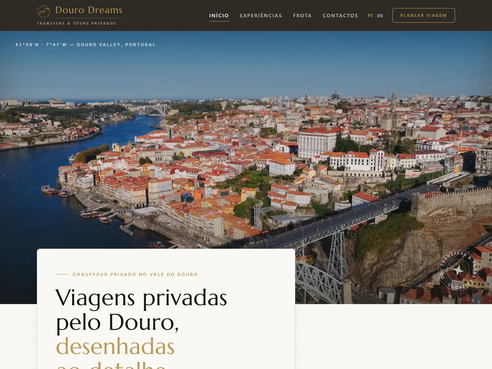 Douro Dreams — Transfers privados e tours no Vale do Douro.