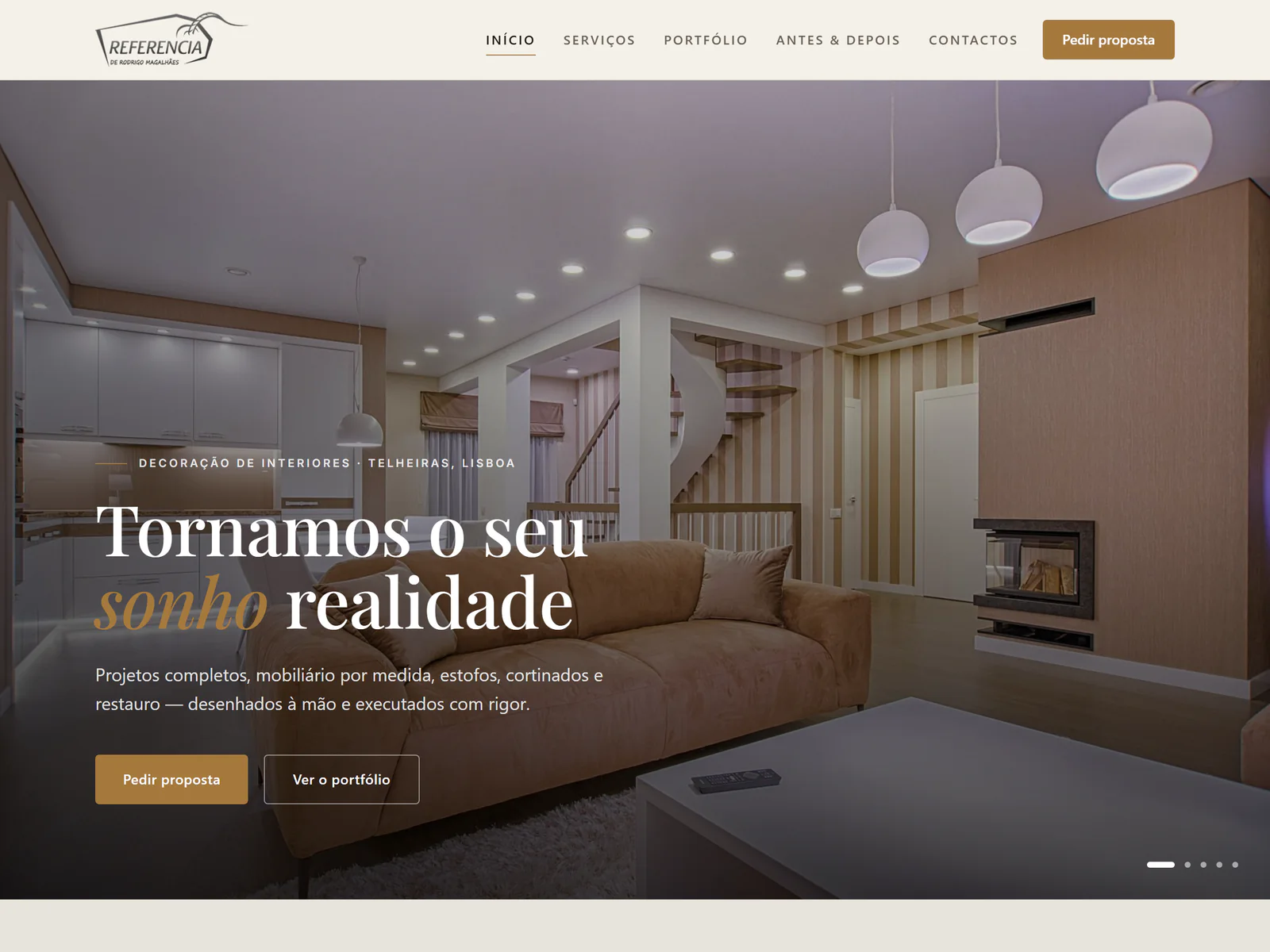 Referência — Decoração de interiores em Telheiras, Lisboa.