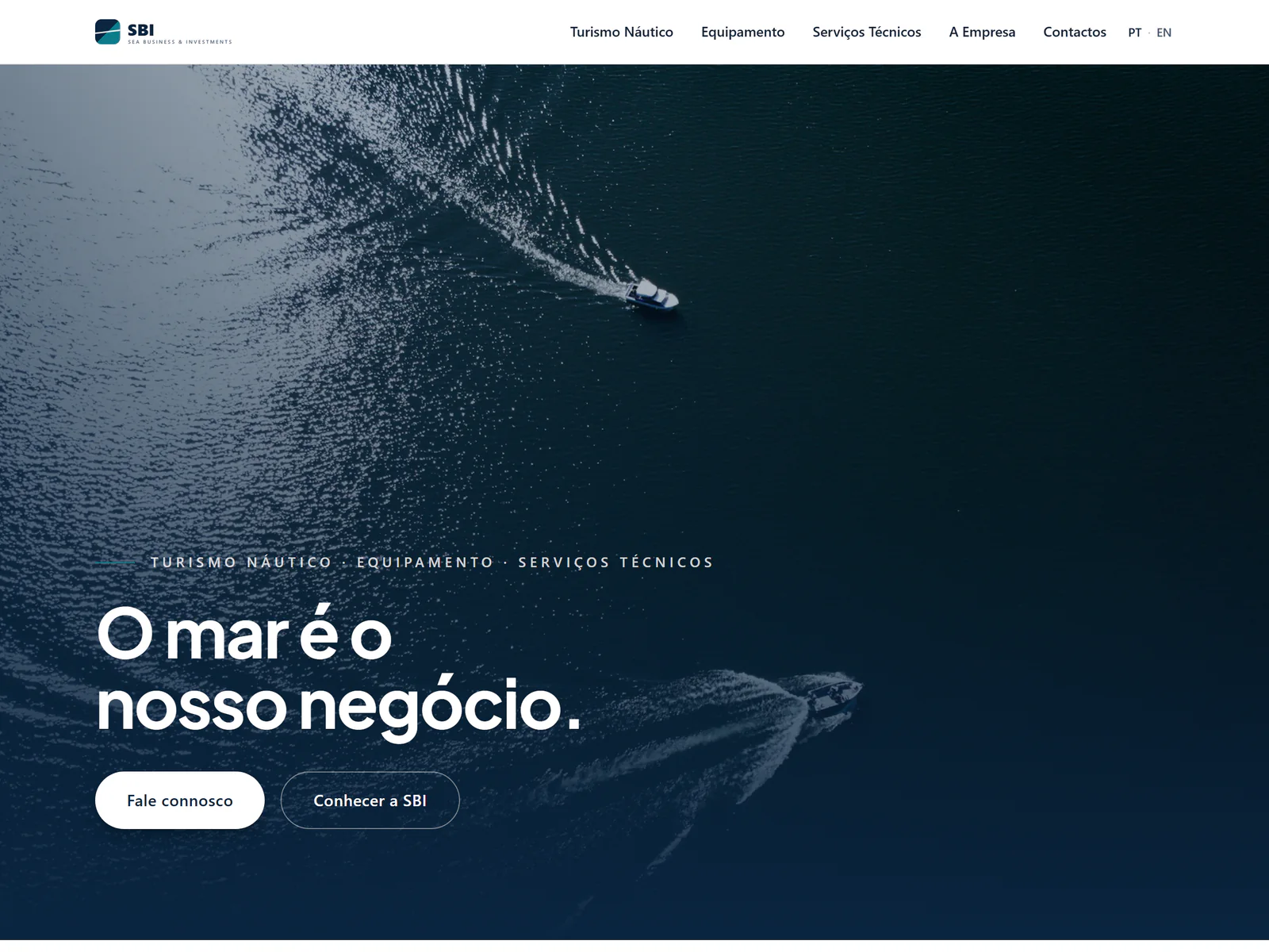 SBI — Sea Business & Investments — Presença corporativa para o negócio do mar.